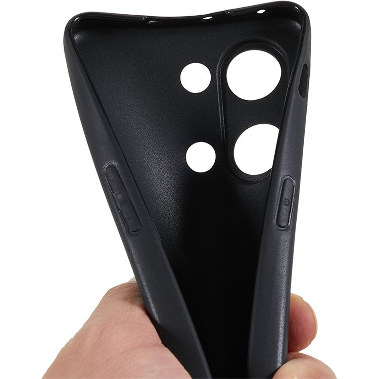 For OnePlus Nord 3 5G / Ace 2V Glossy Phone Cover Anti-scratch TPU Case - Black