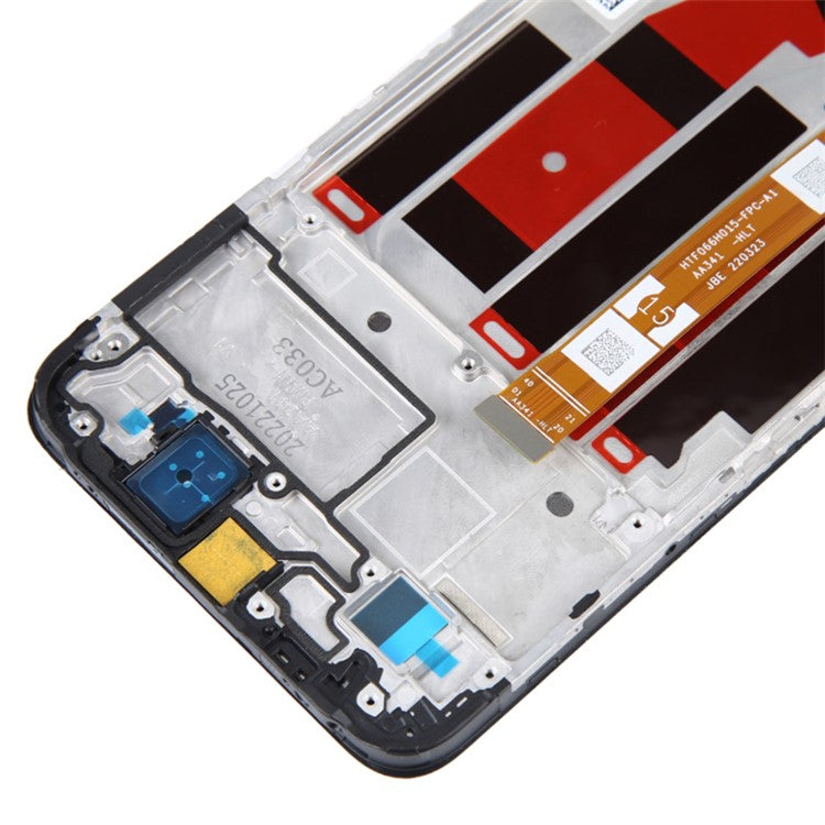 For Oppo A57 4G / A57s 4G / A77 4G OEM Grade S LCD Screen and Digitizer Assembly + Frame Part (without Logo)