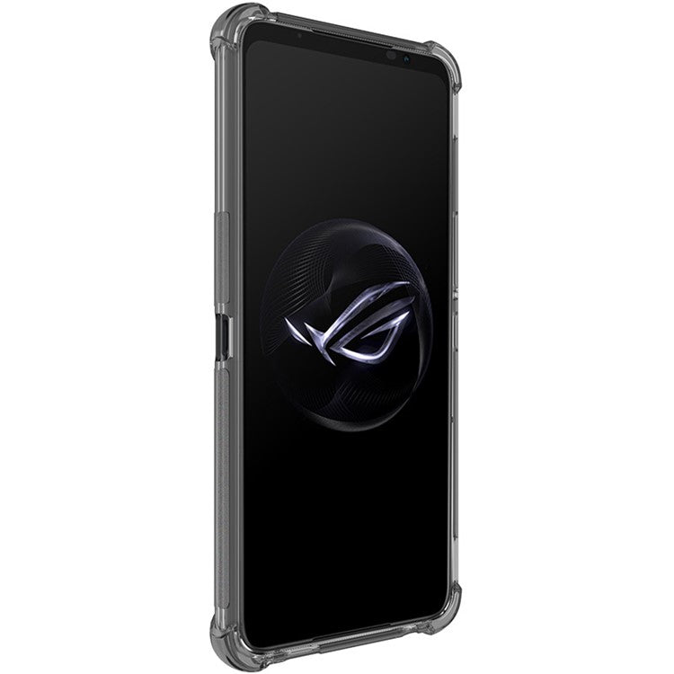 IMAK For Asus ROG Phone 7 5G / Phone 7 Pro / Phone 7 Ultimate 5G Phone Case Airbag Cushion Corner TPU Clear Cover - Transparent Black