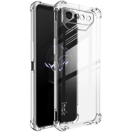 IMAK For Asus ROG Phone 7 5G / Phone 7 Pro / Phone 7 Ultimate 5G Phone Case Airbag Cushion Corner TPU Clear Cover - Transparent