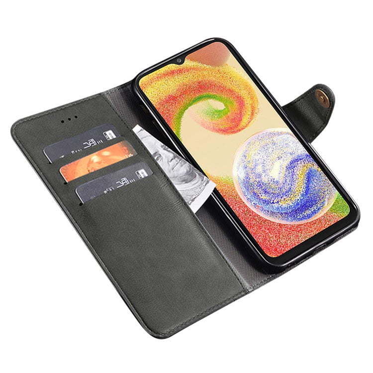 IDEWEI For Samsung Galaxy M54 5G / F54 5G Impact-Resistant Stand Wallet Phone Case PU Leather Cell Phone Cover - Black