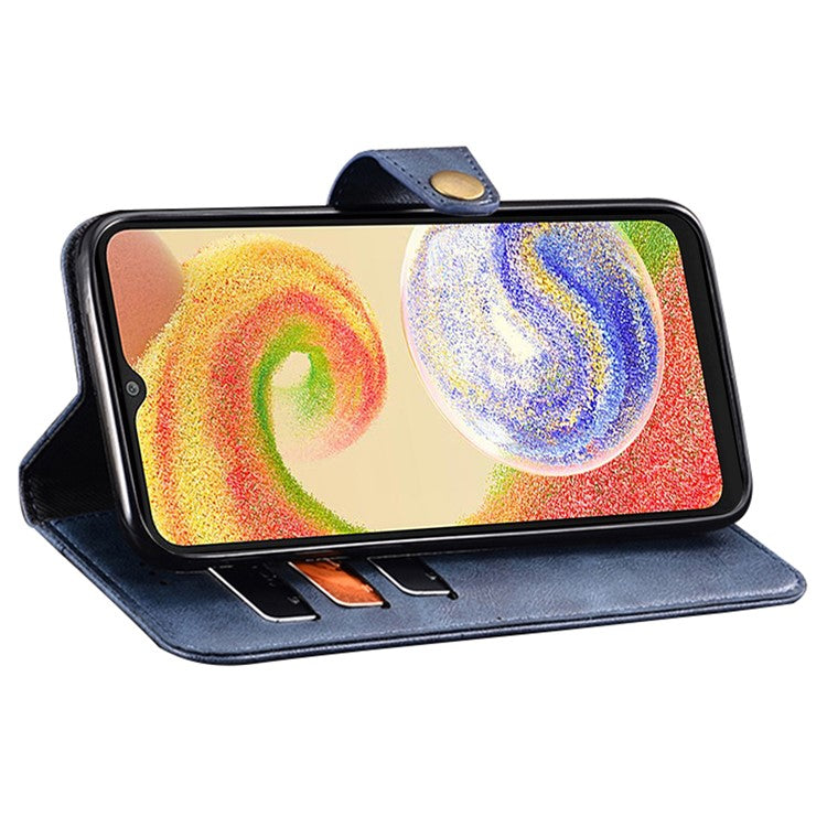 IDEWEI For Samsung Galaxy M54 5G / F54 5G Impact-Resistant Stand Wallet Phone Case PU Leather Cell Phone Cover - Red