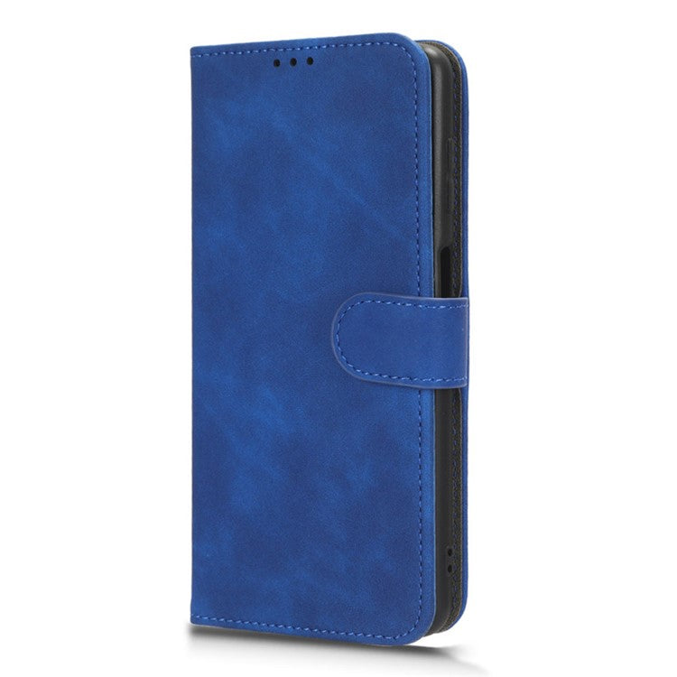For Samsung Galaxy M54 5G / F54 5G PU Leather Flip Case Skin-touch Wallet Stand Phone Cover - Blue