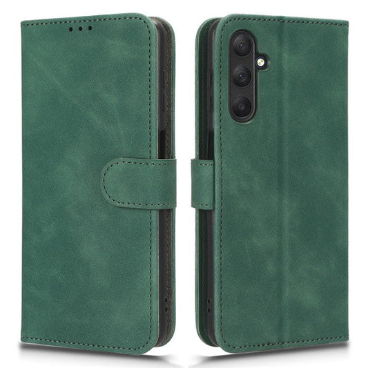 For Samsung Galaxy M54 5G / F54 5G PU Leather Flip Case Skin-touch Wallet Stand Phone Cover - Green
