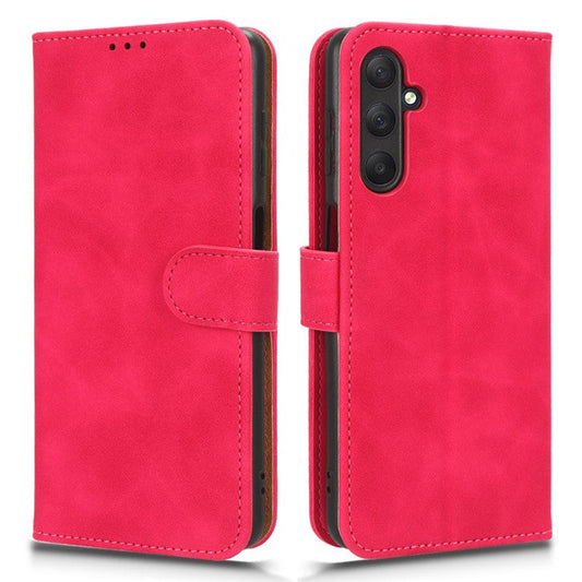 For Samsung Galaxy M54 5G / F54 5G PU Leather Flip Case Skin-touch Wallet Stand Phone Cover - Rose
