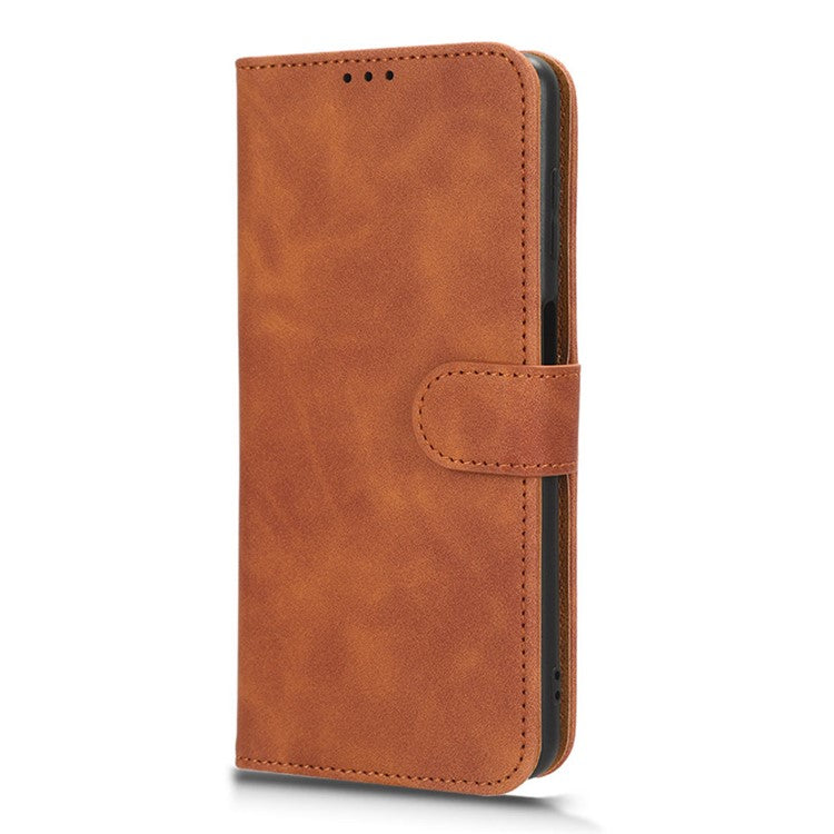 For Samsung Galaxy M54 5G / F54 5G PU Leather Flip Case Skin-touch Wallet Stand Phone Cover - Brown