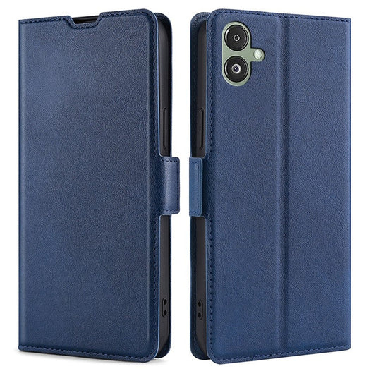 For Samsung Galaxy F14 5G PU Leather Phone Stand Cover Flip Case Card Holder Protection Shell - Blue