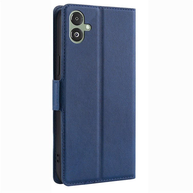 For Samsung Galaxy F14 5G PU Leather Phone Stand Cover Flip Case Card Holder Protection Shell - Blue