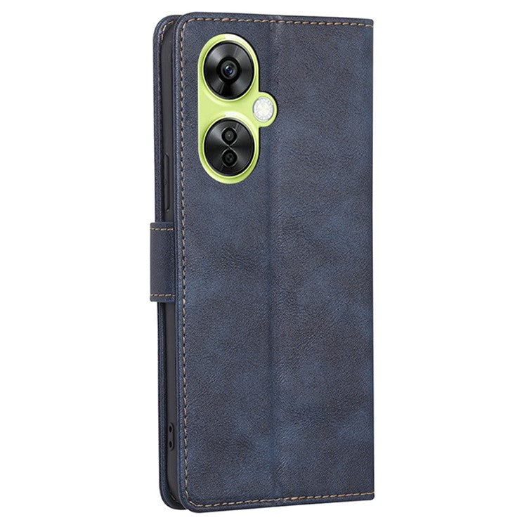 For OnePlus Nord CE 3 Lite 5G / Nord N30 5G PU Leather Wallet Case Magnetic RFID Blocking Stand Phone Cover - Blue