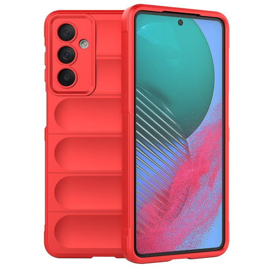 For Samsung Galaxy M54 5G / F54 5G Rugged Drop-proof Phone Case Soft TPU Smartphone Cover - Red
