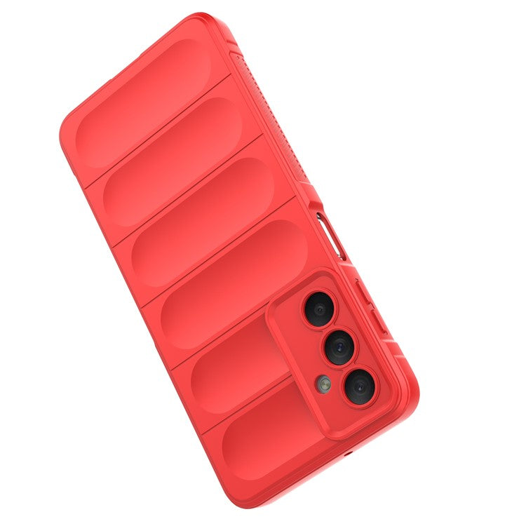 For Samsung Galaxy M54 5G / F54 5G Rugged Drop-proof Phone Case Soft TPU Smartphone Cover - Red