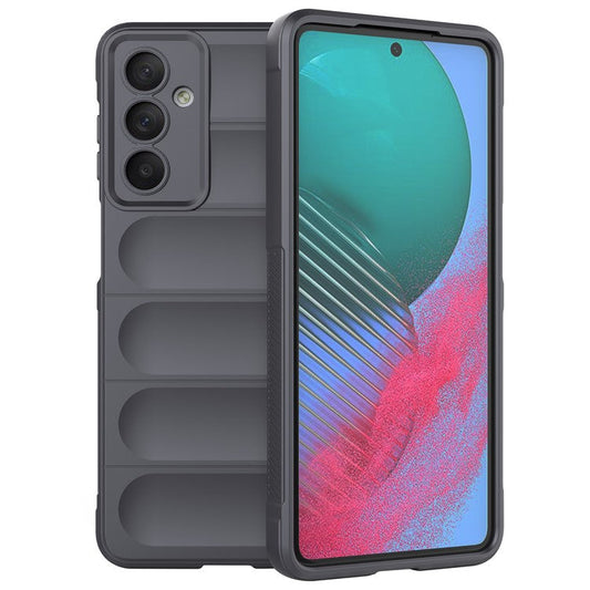 For Samsung Galaxy M54 5G / F54 5G Rugged Drop-proof Phone Case Soft TPU Smartphone Cover - Dark Grey