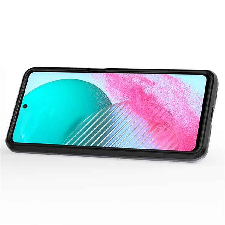 For Samsung Galaxy M54 5G / F54 5G Protective Case with Kickstand Soft TPU Hard PC Rugged Phone Cover - Blue