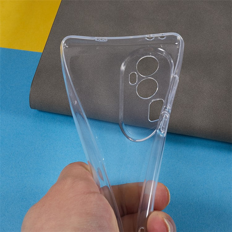 Transparent TPU Case for Oppo Reno10 Pro+ 5G , Precise Cutout Ultra-thin Phone Cover