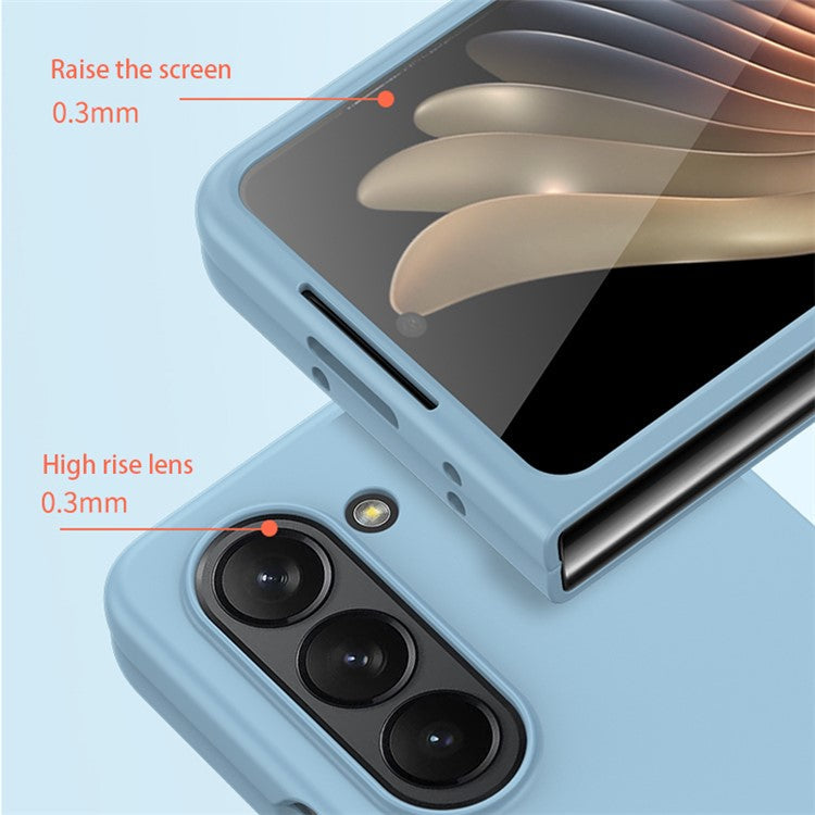 For Samsung Galaxy Z Fold5 5G Hard PC Phone Case Skin-touch Anti-scratch Cover - Baby Blue
