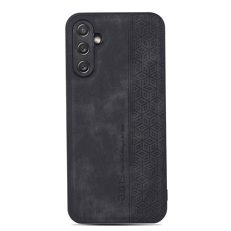 AZNS For Samsung Galaxy M14 5G Anti-scratch Phone Case Imprinted PU Leather+TPU Back Cover - Black