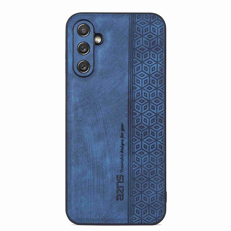 AZNS For Samsung Galaxy M14 5G Anti-scratch Phone Case Imprinted PU Leather+TPU Back Cover - Blue
