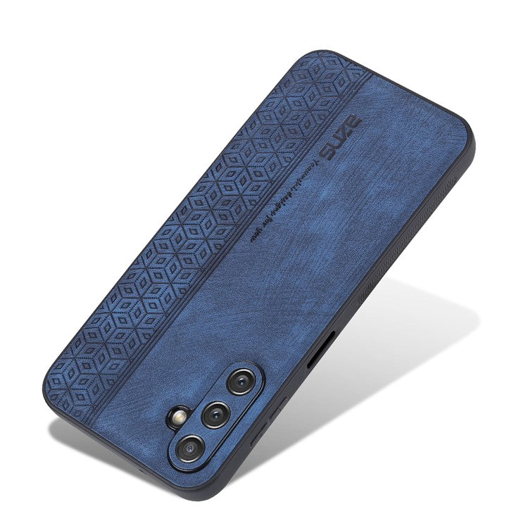 AZNS For Samsung Galaxy M14 5G Anti-scratch Phone Case Imprinted PU Leather+TPU Back Cover - Blue