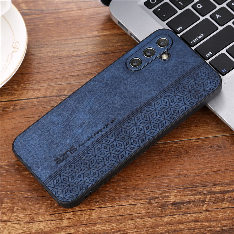 AZNS For Samsung Galaxy M14 5G Anti-scratch Phone Case Imprinted PU Leather+TPU Back Cover - Blue
