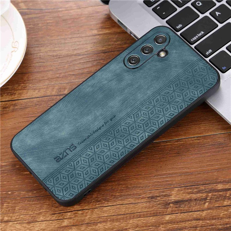 AZNS For Samsung Galaxy M14 5G Anti-scratch Phone Case Imprinted PU Leather+TPU Back Cover - Green