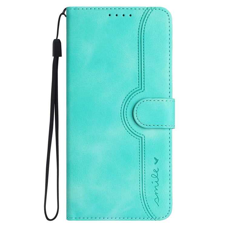 YX0030 Shockproof Wallet Case for Samsung Galaxy A73 5G Imprinted Pattern Phone Case PU Leather Flip Cover - Baby Blue