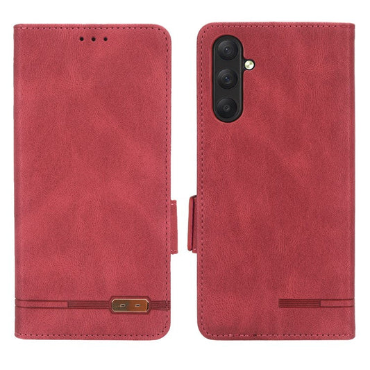 For Samsung Galaxy M54 5G / F54 5G Wallet Phone Case Hardware Decor PU Leather Cover with Stand - Rose