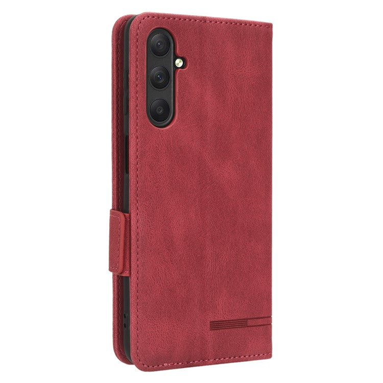 For Samsung Galaxy M54 5G / F54 5G Wallet Phone Case Hardware Decor PU Leather Cover with Stand - Rose