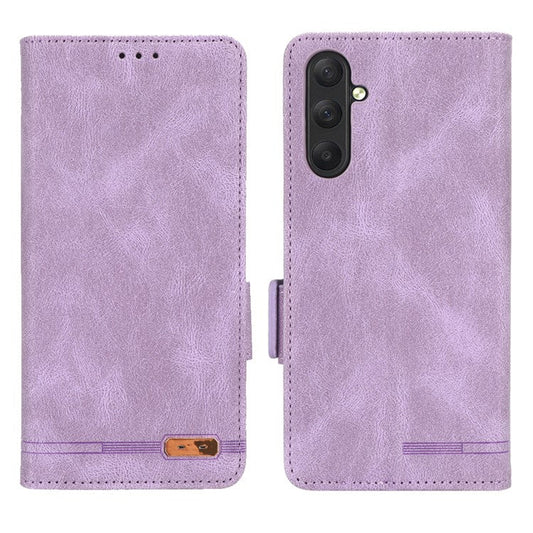 For Samsung Galaxy M54 5G / F54 5G Wallet Phone Case Hardware Decor PU Leather Cover with Stand - Purple