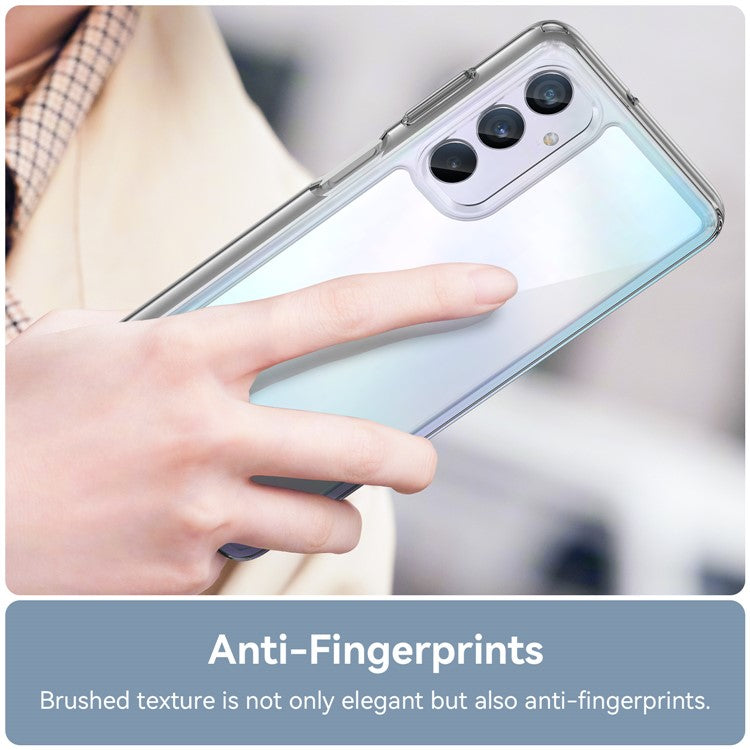 For Samsung Galaxy M54 5G / F54 5G TPU+Acrylic Back Phone Cover Clear Protective Case - Transparent