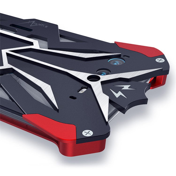 For Asus ROG Phone 6 Pro 5G Aluminum Alloy Phone Case Heavy Duty Anti-Scratch Cover - Black / Red