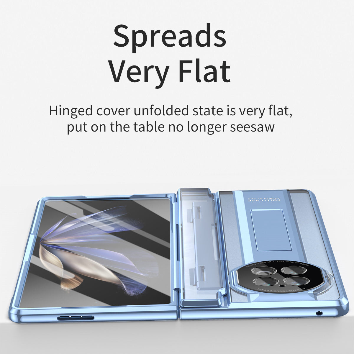 For vivo X Fold2 Kickstand PC Cover Shockproof Folding Phone Case with Stylus Pen and Pen Slot - Silver