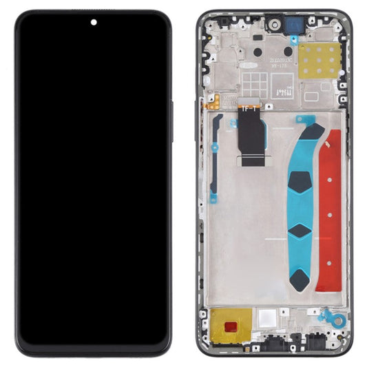 For Honor X8 4G / X30i Grade C LCD Screen and Digitizer Assembly + Frame Replacement Part (without Logo) - Black
