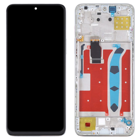 For Honor X8 4G / X30i Grade C LCD Screen and Digitizer Assembly + Frame Replacement Part (without Logo) - Silver