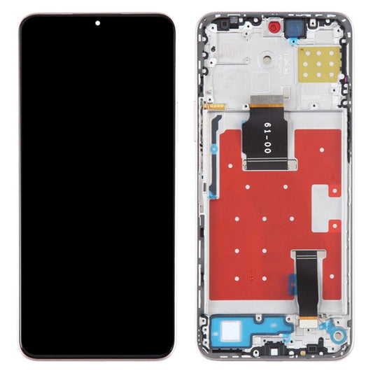 For Honor X8a 4G OEM Grade S LCD Screen and Digitizer Assembly + Frame Replacement Part (without Logo) - Silver