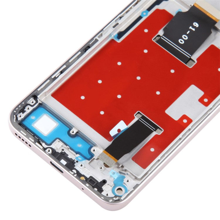 For Honor X8a 4G OEM Grade S LCD Screen and Digitizer Assembly + Frame Replacement Part (without Logo) - Silver