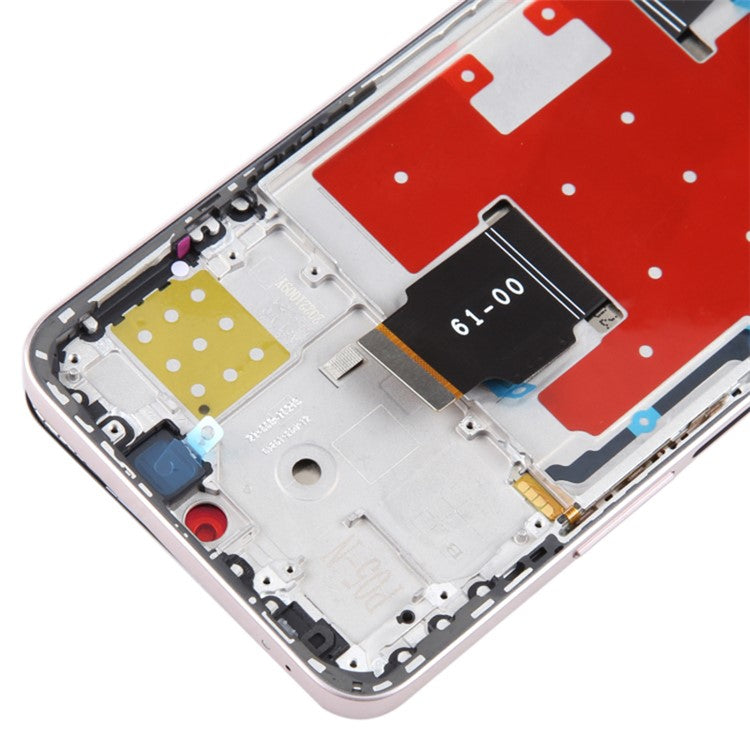For Honor X8a 4G OEM Grade S LCD Screen and Digitizer Assembly + Frame Replacement Part (without Logo) - Silver
