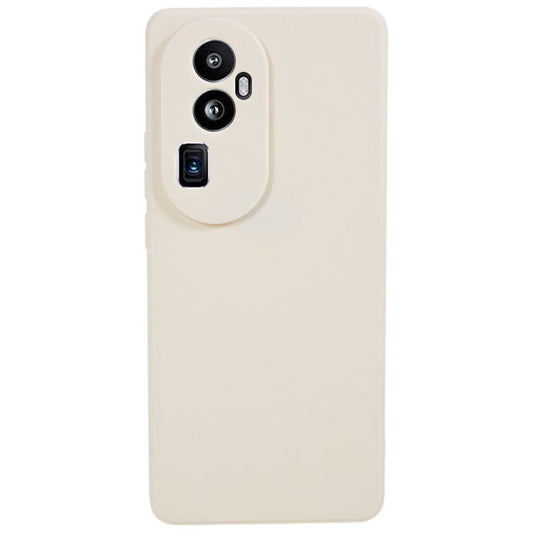 Soft TPU Phone Case for Oppo Reno10 Pro+ 5G , Precise Cutout Straight Edge Phone Cover - White