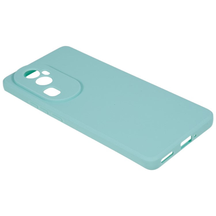 Soft TPU Phone Case for Oppo Reno10 Pro+ 5G , Precise Cutout Straight Edge Phone Cover - Baby Blue