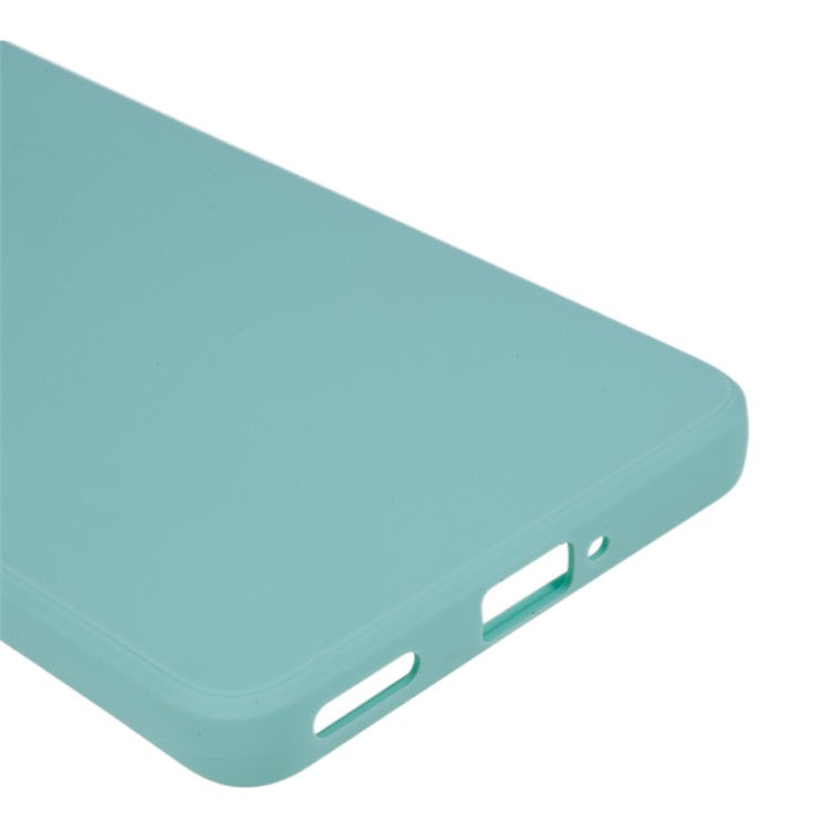 Soft TPU Phone Case for Oppo Reno10 Pro+ 5G , Precise Cutout Straight Edge Phone Cover - Baby Blue