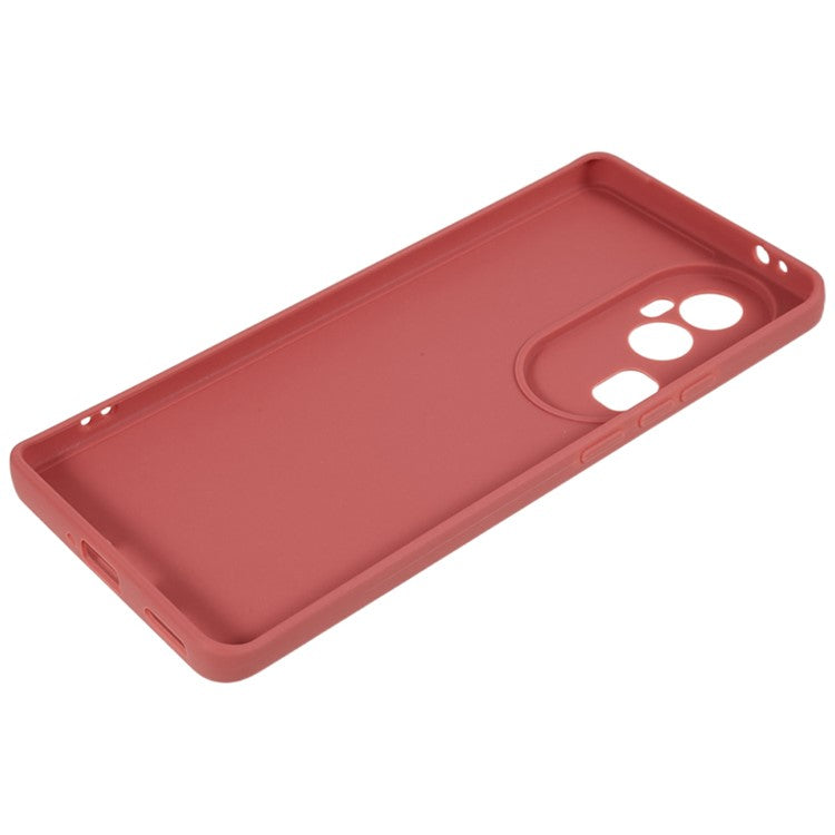 Soft TPU Phone Case for Oppo Reno10 Pro+ 5G , Precise Cutout Straight Edge Phone Cover - Hawthorn Red