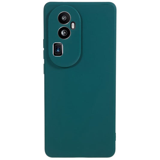 Soft TPU Phone Case for Oppo Reno10 Pro+ 5G , Precise Cutout Straight Edge Phone Cover - Army Green