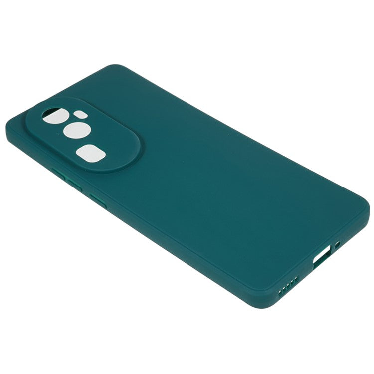 Soft TPU Phone Case for Oppo Reno10 Pro+ 5G , Precise Cutout Straight Edge Phone Cover - Army Green