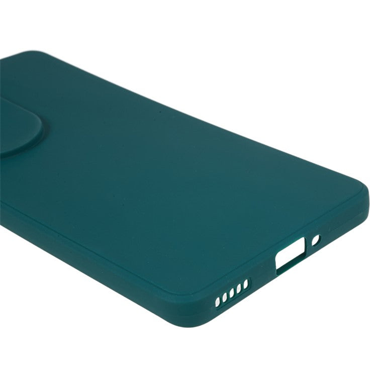 Soft TPU Phone Case for Oppo Reno10 Pro+ 5G , Precise Cutout Straight Edge Phone Cover - Army Green