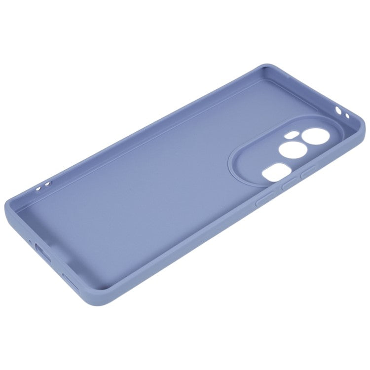 Soft TPU Phone Case for Oppo Reno10 Pro+ 5G , Precise Cutout Straight Edge Phone Cover - Lavender Grey