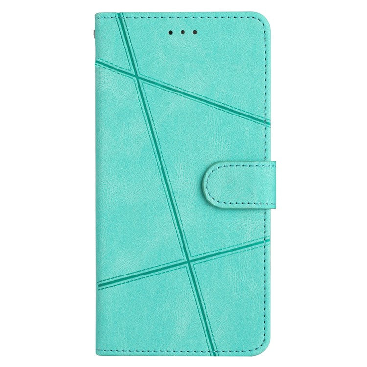 Stand Cover for Oppo Find X6 Pro Anti-drop Wallet Leather Phone Case Crazy Horse Texture Imprinted Lines Shell - Green