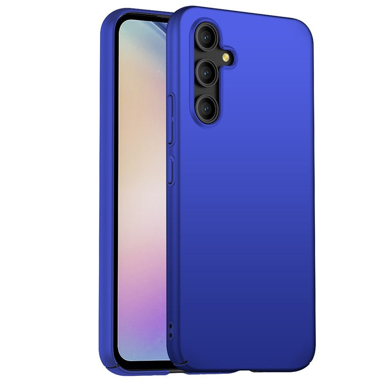 For Samsung Galaxy A54 5G Solid Color Drop-proof Cover Hard PC Cell Phone Case - Blue