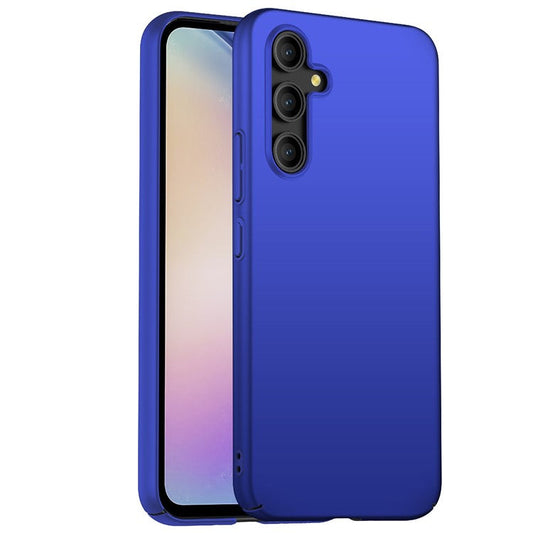For Samsung Galaxy A54 5G Solid Color Drop-proof Cover Hard PC Cell Phone Case - Blue