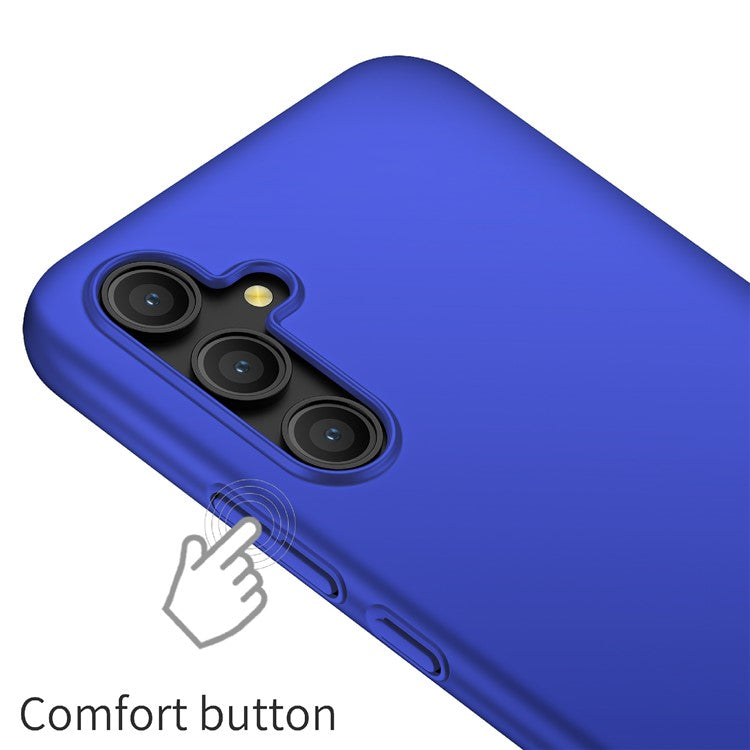 For Samsung Galaxy A54 5G Solid Color Drop-proof Cover Hard PC Cell Phone Case - Blue