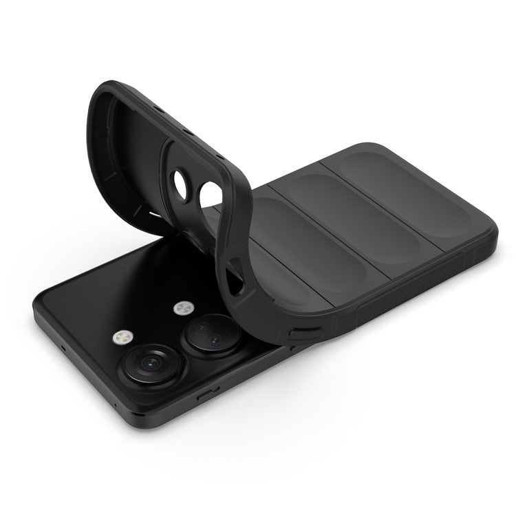 For OnePlus Nord 3 5G / Ace 2V Soft TPU Drop-proof Phone Case Rugged Back Protective Cover - Black