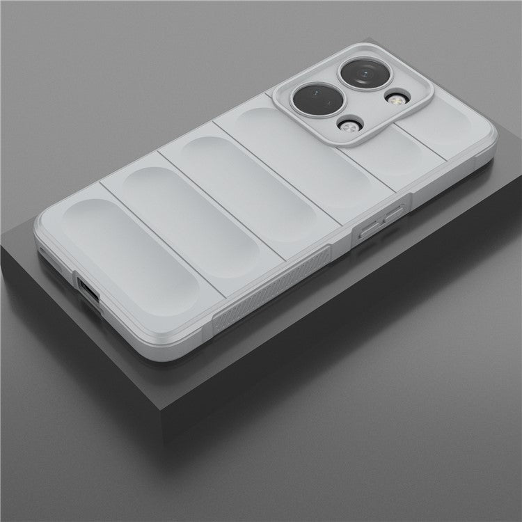 For OnePlus Nord 3 5G / Ace 2V Soft TPU Drop-proof Phone Case Rugged Back Protective Cover - Light Grey